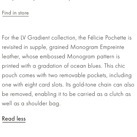 Louis Vuitton Félicie Pochette Gradient Blue - Picture 7 of 10